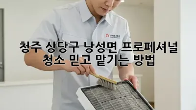 청주 상당구 낭성면 프로페셔널 청소🧹✨ 믿고 맡기는 방법!